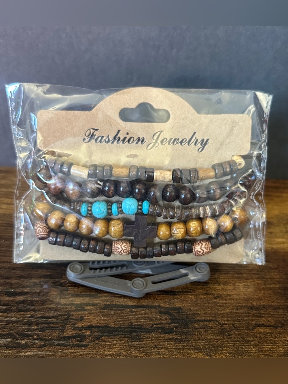 Brown and Turquoise Men's Beaded Bracelet Set